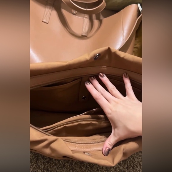 Calpak Haven Laptop Tote Bag in Toffee - Picture 5 of 6